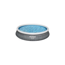 Bestway Fast Set Aufstellpool-Set, Ø 457cm x 84cm, Schwimmbad(schiefer, mit Filterpumpe)