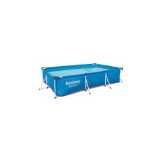Bestway Steel Pro Frame-Pool, 300cm x 201cm, Schwimmbad(blau, Höhe 66cm)