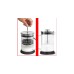 Bialetti Cappuccinatore aus Glas, Milchaufschäumer(schwarz/transparent)