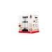 Bialetti Cappuccinatore aus Glas, Milchaufschäumer(schwarz/transparent)