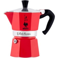 Bialetti Moka Express, Espressomaschine(rot, 6 Tassen)