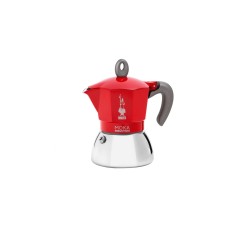 Bialetti Moka Induction, Espressomaschine(rot/silber, 4 Tassen)