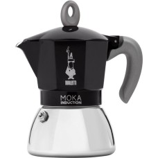 Bialetti Moka Induction, Espressomaschine(schwarz/silber, 6 Tassen)