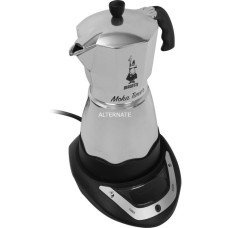 Bialetti Moka Timer, Espressomaschine(silber/schwarz, 6 Tassen)