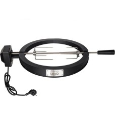 Big Green Egg Drehspieß LetzQ Spit, 13", 5-teiliges Set, Grillspieß(edelstahl, für Big Green Egg Medium)