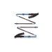 Black Diamond Trekkingstöcke Distance Carbon FLZ, Fitnessgerät(blau, 1 Paar, 125-140 cm)
