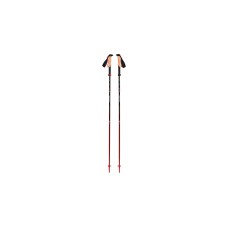 Black Diamond Trekkingstöcke Pursuit FLZ S/M, Fitnessgerät(schwarz/rot, 1 Paar, 110-125 cm)