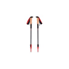 Black Diamond Trekkingstöcke Pursuit Shock S/M, Fitnessgerät(grau/rot, 1 Paar, 110-125 cm)
