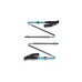 Black Diamond Trekkingstöcke Women`s Distance Carbon FLZ, Fitnessgerät(türkis, 1 Paar, 110-125 cm)