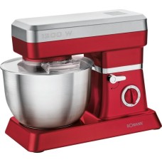 Bomann Knetmaschine KM 398 CB, Küchenmaschine(rot/silber, 1.200 Watt)