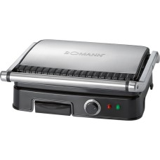 Bomann Kontaktgrill KG 2242 CB(edelstahl/schwarz, 2.000 Watt)