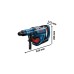 Bosch Akku-Bohrhammer BITURBO GBH 18V-45 C Professional solo(blau/schwarz, ohne Akku und Ladegerät, Bluetooth Modul, im Koffer)