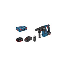 Bosch Akku-Bohrhammer GBH 18V-26 F Professional, 18Volt(blau/schwarz, 2x Li-Ionen Akku 5,0Ah, in L-BOXX)