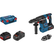 Bosch Akku-Bohrhammer GBH 18V-26 F Professional, 18Volt(blau/schwarz, 2x Akku ProCORE18V 5,5Ah, L-BOXX)