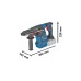 Bosch Akku-Bohrhammer GBH 18V-26 F Professional solo, 18Volt(blau/schwarz, ohne Akku und Ladegerät, in L-BOXX)