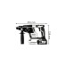 Bosch Akku-Bohrhammer GBH 18V-26 Professional solo(blau/schwarz, ohne Akku und Ladegerät)