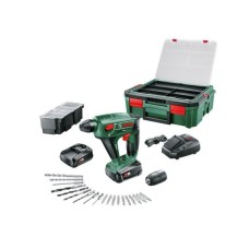 Bosch Akku-Bohrhammer Uneo Maxx, 18Volt(grün/schwarz, 2x Li-Ionen Akku 1,5Ah, 19-teiliges Zubehör, SystemBox, POWER FOR ALL ALLIANCE, Outlet)