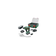Bosch Akku-Bohrhammer Uneo Maxx, 18Volt(grün/schwarz, 2x Li-Ionen Akku 1,5Ah, 19-teiliges Zubehör, SystemBox, POWER FOR ALL ALLIANCE)