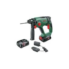 Bosch Akku-Bohrhammer UniversalHammer 18V(grün/schwarz, 2x Li-Ionen Akku 2,5Ah, Koffer, POWER FOR ALL ALLIANCE)