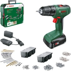 Bosch Akku-Bohrschrauber EasyDrill 18V-40 + SystemBox(grün/schwarz, Li-Ionen Akku 1,5Ah, Koffer, POWER FOR ALL ALLIANCE)