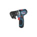 Bosch Akku-Bohrschrauber GSR 12V-15 FC Professional, 12Volt(blau/schwarz, 2x Li-Ionen Akku 2,0Ah, in L-BOXX)