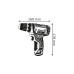 Bosch Akku-Bohrschrauber GSR 12V-15 Professional, 12 Volt(blau/schwarz, 2x Li-Ionen Akku 2,0Ah, in L-BOXX)