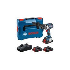 Bosch Akku-Bohrschrauber GSR 18V-110 C Professional, 18Volt(blau/schwarz, 3x Akku ProCORE18V 4,0Ah, L-BOXX)