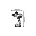 Bosch Akku-Bohrschrauber GSR 18V-110 C Professional solo, 18Volt(blau/schwarz, ohne Akku und Ladegerät, L-BOXX)