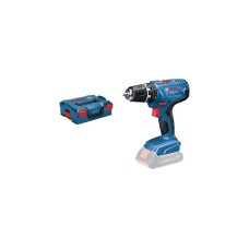 Bosch Akku-Bohrschrauber GSR 18V-21 Professional solo, 18Volt(blau/schwarz, ohne Akku und Ladegerät, in L-BOXX)