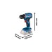 Bosch Akku-Bohrschrauber GSR 18V-45 Professional solo, 18Volt(blau/schwarz, ohne Akku und Ladegerät, in L-BOXX)