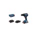 Bosch Akku-Bohrschrauber GSR 18V-55 Professional, 18Volt(blau/schwarz, 2x Li-Ion Akku 2,0Ah, in L-BOXX)