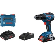 Bosch Akku-Bohrschrauber GSR 18V-55 Professional, 18Volt(blau/schwarz, 2x Li-Ion Akku ProCORE18V 4,0Ah, L-BOXX)