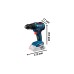 Bosch Akku-Bohrschrauber GSR 18V-55 Professional solo, 18Volt(blau/schwarz, ohne Akku und Ladegerät)