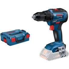 Bosch Akku-Bohrschrauber GSR 18V-55 Professional solo, 18Volt(blau/schwarz, ohne Akku und Ladegerät, L-BOXX)
