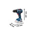 Bosch Akku-Combo Kit GDR 18V-200 Professional + GSR 18V-55 Professional, 18Volt, Werkzeug-Set(blau/schwarz, 2x Li-Ionen Akku 4,0Ah, Schlagschrauber und Bohrschrauber, in L-Case)