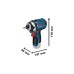 Bosch Akku-Drehschlagschrauber GDR 12V-105 Professional(blau/schwarz, ohne Akku und Ladegerät, in L-BOXX)