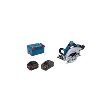 Bosch Akku-Handkreissäge BITURBO GKS 18V-70 L Professional(blau/schwarz, 2x Li-Ion Akku ProCORE18V 5,5Ah, in L-BOXX)
