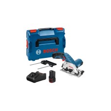 Bosch Akku-Handkreissäge GKS 12V-26 Professional, 12Volt(blau/schwarz, 2x Li-Ionen Akku 3,0Ah, in L-BOXX)