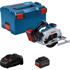 Bosch Akku-Handkreissäge GKS 18V-57-2 Professional(blau/schwarz, 2x Li-Ion Akku ProCORE18V 5,5Ah, in L-BOXX)