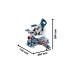 Bosch Akku-Kapp- und Gehrungssäge BITURBO GCM 18V-216 D Professional solo, Kapp-und Gehrungssäge(blau, ohne Akku und Ladegerät)
