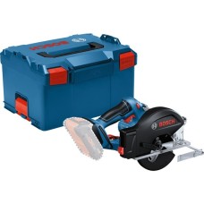 Bosch Akku-Metallkreissäge GKM 18V-50 Professional solo, Handkreissäge(blau/schwarz, ohne Akku und Ladegerät, in L-BOXX)