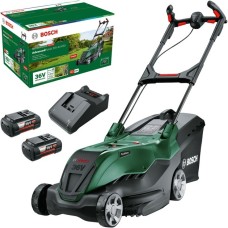 Bosch Akku-Rasenmäher AdvancedRotak 36V-40-650, 36Volt(grün/schwarz, 2x Li-Ionen Akku 4,0Ah, POWER FOR ALL)