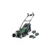 Bosch Akku-Rasenmäher UniversalRotak 2x18V-37-550, 36Volt (2x18V)(grün/schwarz, 2x Li-Ionen Akku 4,0Ah, POWER FOR ALL ALLIANCE)