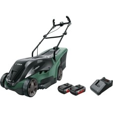 Bosch Akku-Rasenmäher UniversalRotak 36-560, 36Volt(grün/schwarz, 2x Li-Ionen Akku 2,0Ah)