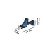 Bosch Akku-Säbelsäge GSA 18V-LI C Professional, 18Volt(blau/schwarz, 2x Li-Ionen Akku 5,0Ah, in L-BOXX)
