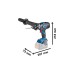 Bosch Akku-Schlagbohrschrauber BITURBO GSB 18V-150 C Professional, 18Volt(blau/schwarz, 2x Akku ProCORE18V 8,0Ah, Bluetooth Modul, L-BOXX)