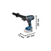 Bosch Akku-Schlagbohrschrauber BITURBO GSB 18V-150 C Professional solo, 18Volt(blau/schwarz, ohne Akku und Ladegerät, L-BOXX)