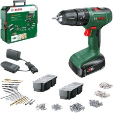 Bosch Akku-Schlagbohrschrauber EasyImpact 18V-40 + SystemBox(grün/schwarz, Li-Ionen Akku 1,5Ah, POWER FOR ALL ALLIANCE)