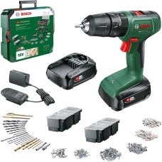 Bosch Akku-Schlagbohrschrauber EasyImpact 18V-40 + SystemBox(grün/schwarz, 2x Li-Ionen Akku 1,5Ah, POWER FOR ALL ALLIANCE)