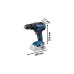 Bosch Akku-Schlagbohrschrauber GSB 18V-55 Professional, 18Volt, Schlagbohrmaschine(blau/schwarz, 2x Li-Ion Akku ProCORE18V 4,0Ah, L-BOXX)